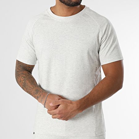 Classic Series - Conjunto de camiseta y pantalón corto gris jaspeado