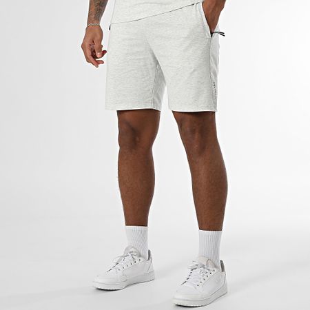 Classic Series - Conjunto de camiseta y pantalón corto gris jaspeado