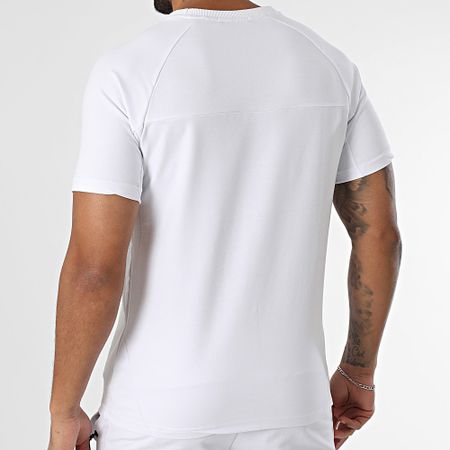 Classic Series - Conjunto de camiseta blanca y pantalón corto de jogging