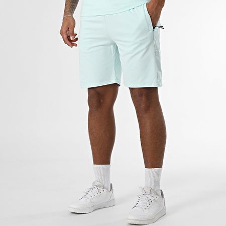 Classic Series - Conjunto de camiseta turquesa y pantalón corto de jogging