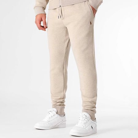 Polo Ralph Lauren - Conjunto de sudadera con capucha y pantalón de chándal Original Player Beige Chiné