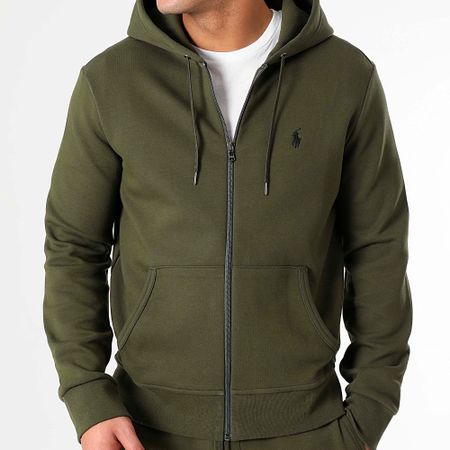 Polo Ralph Lauren - Conjunto de sudadera con capucha y pantalón de chándal Original Player Verde caqui