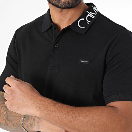 Calvin Klein - Polo Manga Corta Piqué Logo 4474 Negro