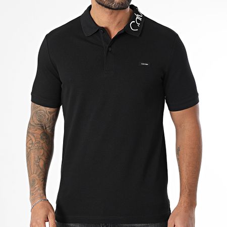 Calvin Klein - Polo Manga Corta Piqué Logo 4474 Negro