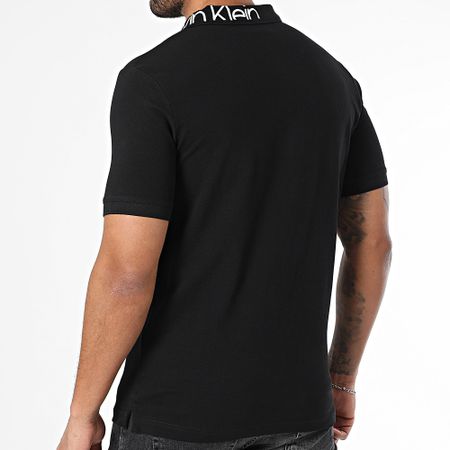 Calvin Klein - Polo Manga Corta Piqué Logo 4474 Negro