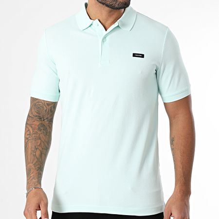 Calvin Klein - Polo Manga Slim Stretch Piqué 1196 Verde Claro