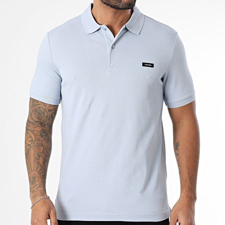 Calvin Klein - Polo Manga Corta Slim Stretch Piqué 1196 Azul Claro