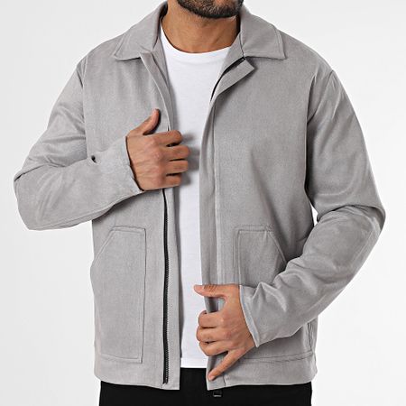 Uniplay - Chaqueta gris con cremallera