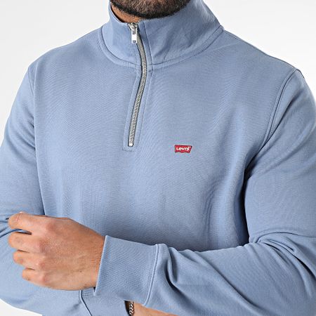Levi's - A8606 Sudadera Cuello Cremallera Azul Claro