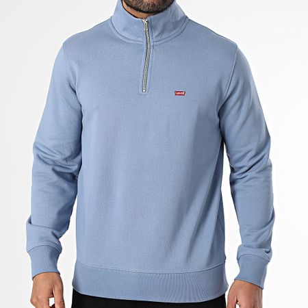 Levi's - A8606 Sudadera Cuello Cremallera Azul Claro