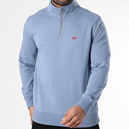 Levi's - A8606 Sudadera Cuello Cremallera Azul Claro