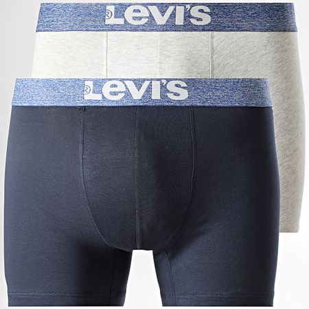 Levi's - Juego de 2 calzoncillos bóxer 701203923 Navy Grey Heather