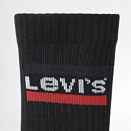 Levi's - Juego de 2 pares de calcetines 901012001 Negro Gris Carbón