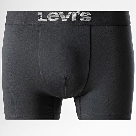 Levi's - Juego de 2 calzoncillos bóxer 701203921 Negro Gris Heather