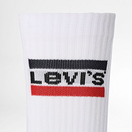 Levi's - Lote de 2 pares de calcetines 901012001 Blanco Gris