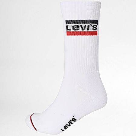 Levi's - Lote de 2 pares de calcetines 901012001 Blanco Gris