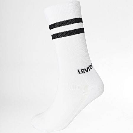 Levi's - Lote de 2 pares de calcetines 701226930 Blanco Negro