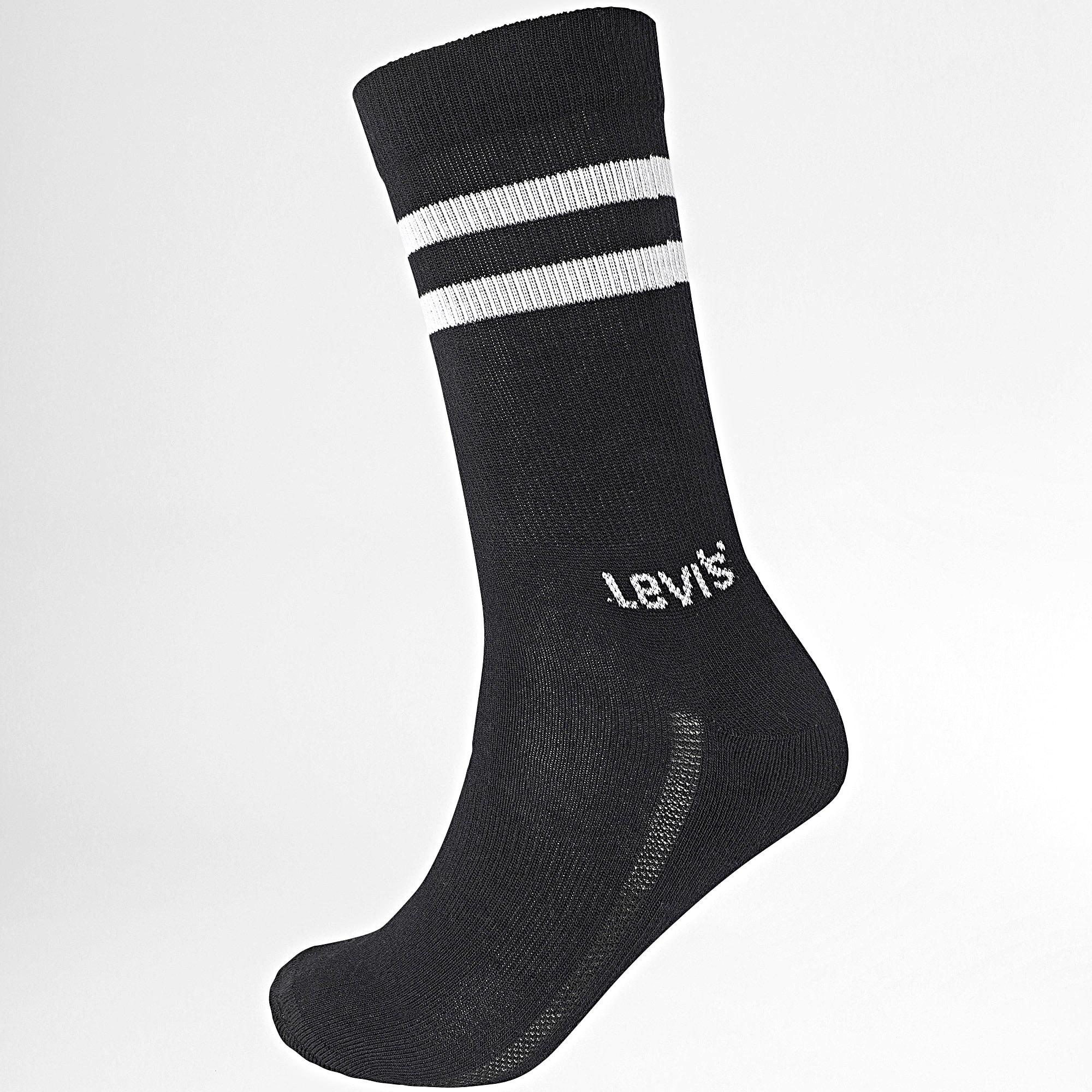 Levi's - Lote de 2 pares de calcetines 701226930 Blanco Negro