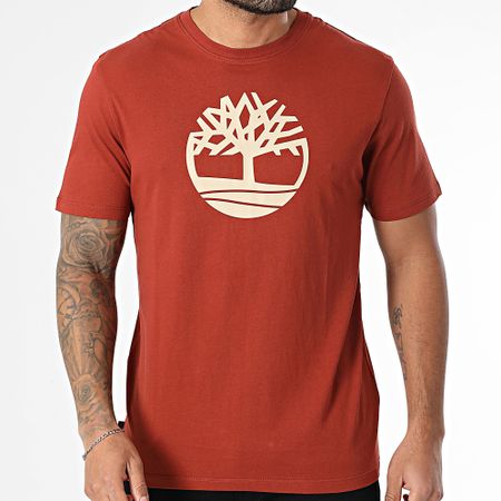 Timberland - Camiseta Logo Árbol A2C2R Burdeos