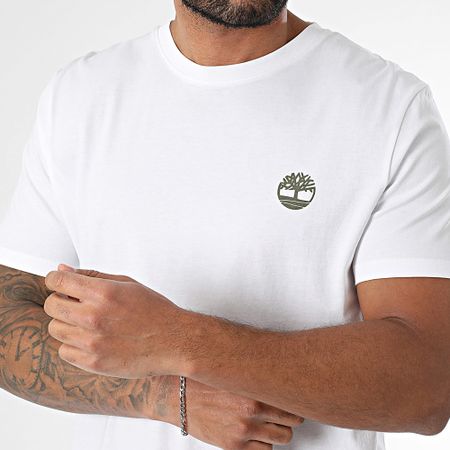 Timberland - Volver Camo Árbol Logo Camiseta A2FKZ Blanco