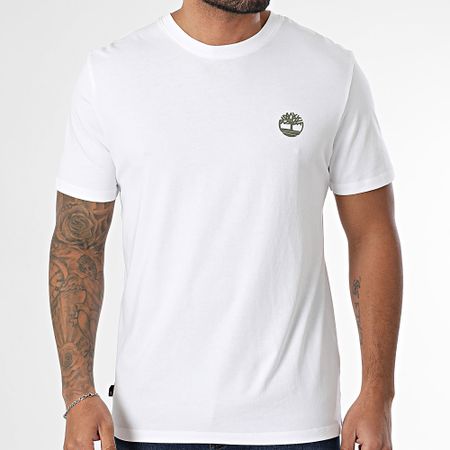 Timberland - Volver Camo Árbol Logo Camiseta A2FKZ Blanco