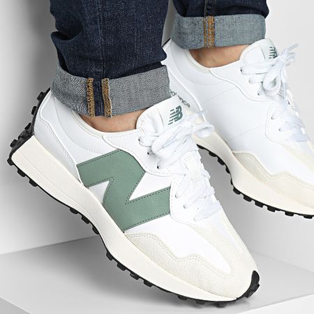 New Balance - 327 Zapatillas U327SKC Blanco Verde Ejército