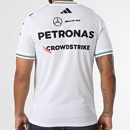 Adidas Performance - Camiseta cuello pico Mercedes AMG JX5795 Blanca