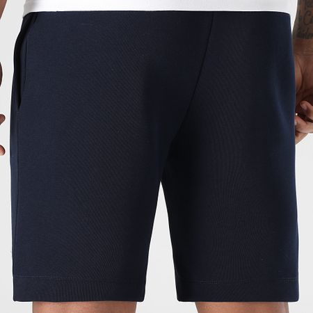 Lacoste - Pantalones cortos de jogging con logotipo bordado de cocodrilo azul marino
