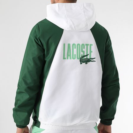 Lacoste - Blanco Verde Claro Cocodrilo Logo Botella Traje Set