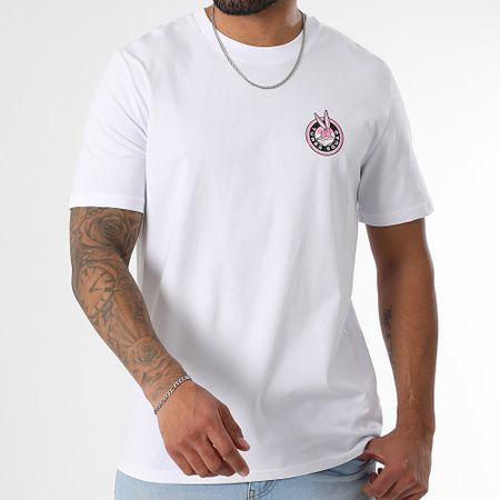 Looney Tunes - Camiseta oversize Badge Bugs Blanco
