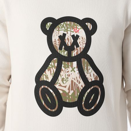 Teddy Yacht Club - Art Series Travis Sudadera cuello redondo Caqui Beige