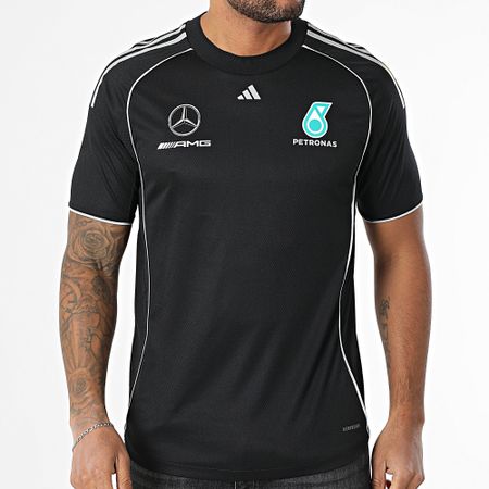 Adidas Performance - Mercedes AMG JX8245 Camiseta reflectante negra con rayas