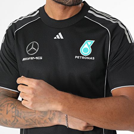 Adidas Performance - Mercedes AMG JX8245 Camiseta reflectante negra con rayas