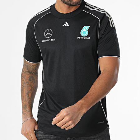 Adidas Performance - Mercedes AMG JX8245 Camiseta reflectante negra con rayas