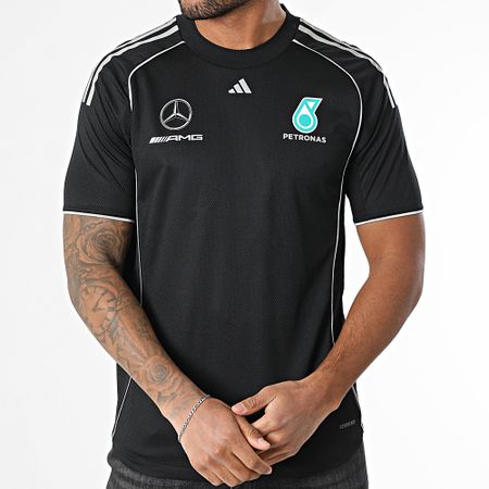 Adidas Performance - Mercedes AMG JX8245 Camiseta reflectante negra con rayas