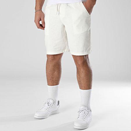 Blend - Pantalones cortos de lino Billy 20717868 Blanco