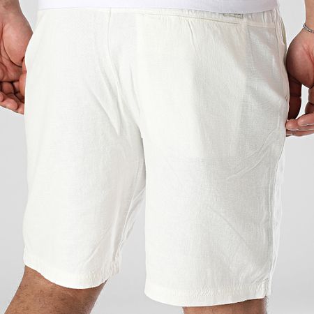 Blend - Pantalones cortos de lino Billy 20717868 Blanco