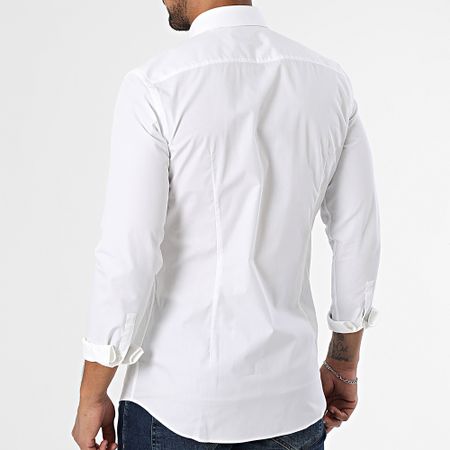 HUGO - Camisa de manga larga Jenno Slim 50289499 Blanco