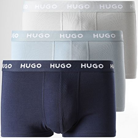 HUGO - Pack De 3 Boxers 50532611 Azul Claro Gris Marino