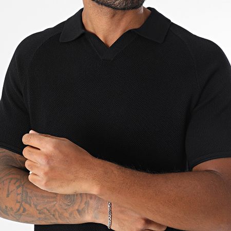 Jack And Jones - Polo de manga corta Hill Negro