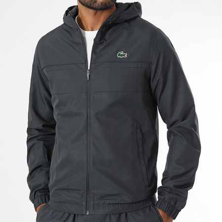 Lacoste - Chándal con logo bordado de cocodrilo Gris marengo