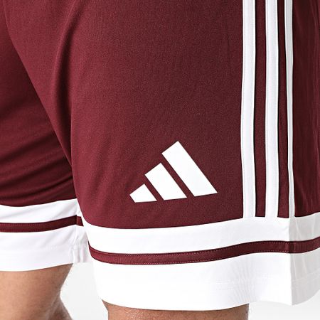 Adidas Performance - Squa25 Pantalones cortos de chándal con banda JC8677 Burdeos