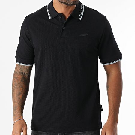 Jack And Jones - Polo de manga corta Pacer Jacquard Negro