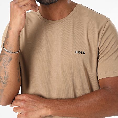 BOSS - Conjunto mixto de camiseta y pantalón corto 50515312 50515314 Camel