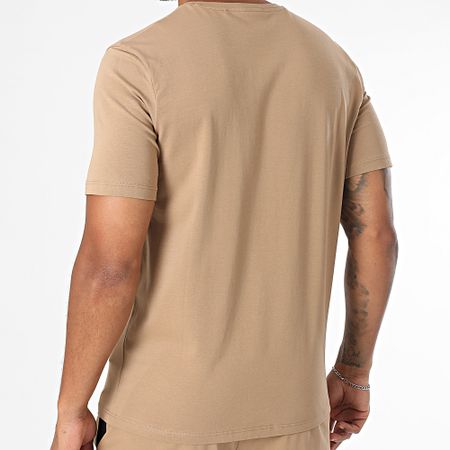 BOSS - Conjunto mixto de camiseta y pantalón corto 50515312 50515314 Camel