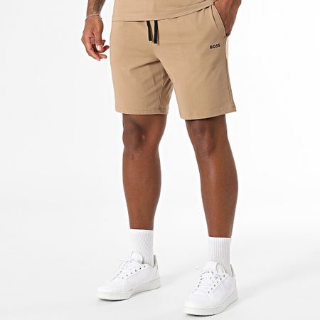 BOSS - Conjunto mixto de camiseta y pantalón corto 50515312 50515314 Camel