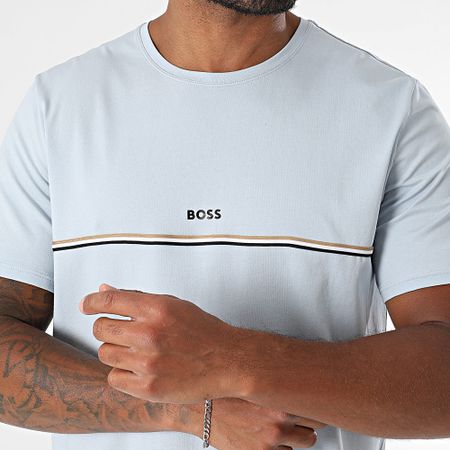 BOSS - Camiseta única y pantalón corto de jogging 50515395 50515394 Azul claro