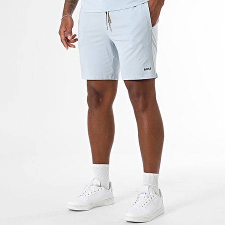 BOSS - Camiseta única y pantalón corto de jogging 50515395 50515394 Azul claro
