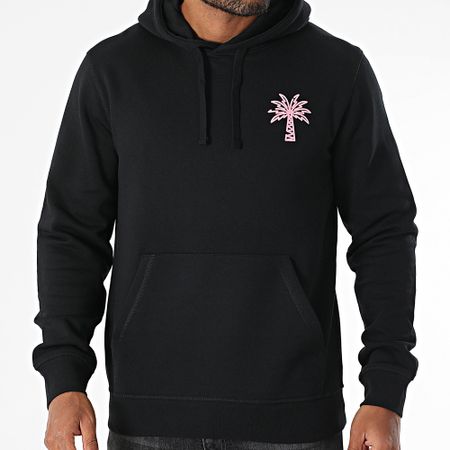 Luxury Lovers - Palm LA Hoodie Rosa Negro