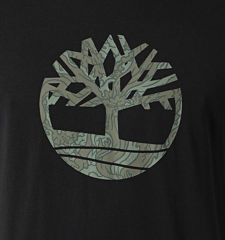 Timberland - Camo Tree Logo Tee Shirt A6DTS Negro